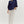 Contrast Ruffle Neck Popover Top- Navy