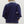Contrast Ruffle Neck Popover Top- Navy