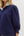 Contrast Ruffle Neck Popover Top- Navy
