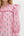 Floral Ruffle Puff Sleeve Pullover Top- Pink