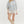 Floral Print Puff Sleeve Pullover Top- Blue