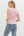 Waffle Texture Sleeveless Smocked Top- Light Pink