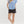 Floral Medallions Ruffle Pullover Top- Blue