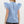 Floral Medallions Ruffle Pullover Top- Blue