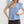 Floral Medallions Ruffle Pullover Top- Blue