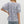 Printed Pullover Top- Blue
