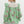 Mixed-Print Ruffle Pullover Top- Apple Green