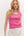 Ribbed Sleeveless Knit Sweater- Bubble Gum