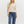 French Terry Puff Sleeve Top- Ecru
