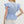Flutter Sleeve V-Neck Peplum Top- Chambray