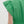 Flutter Sleeve V-Neck Pullover Peplum Top- Green