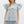 Floral Print Flutter Sleeve Pullover Top- Mint