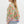Floral Cuff Band ¾ Sleeve Top- Marigold