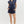 Solid Jersey Knit Short Set- Navy