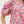 Floral Print Scallop Hem Top- Pink