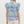 Floral Puff Sleeve Pullover Top- Blue/Green