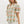Floral Pattern Ruffle Pullover Top - Orange