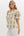 Floral Pattern Ruffle Pullover Top - Orange