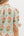 Floral Pattern Ruffle Pullover Top - Orange