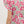 Floral Print Tiered Flutter Sleeve Top- Pink