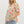 Floral Print Puff Sleeve Pullover Top- Cream