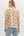 Floral Print Puff Sleeve Pullover Top- Cream
