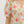 Floral Print Puff Sleeve Pullover Top- Cream
