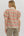 Floral Pattern Cuff Band Puff Sleeve Top- Ecru