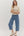 Solid Multi-Pattern Sweater Knit Pullover Top- Ecru