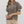 Leopard Pattern Puff Sleeve Half-Zip Top- Taupe