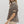 Leopard Pattern Puff Sleeve Half-Zip Top- Taupe