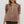 Multi-Floral Pattern Tie Closure Top- Brown