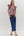 Multi-Floral Flutter V-Neck Band- Plum