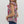 Multi-Floral Flutter V-Neck Band- Plum
