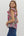 Multi-Floral Flutter V-Neck Band- Plum