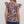 Multi-Floral Flutter V-Neck Band- Plum