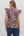 Multi-Floral Flutter V-Neck Band- Plum
