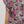 Multi-Floral Flutter V-Neck Band- Plum