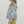 Multi-Print Ruffle Top- Blue