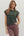 Solid Crew Neck Pullover Top- Forest