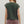 Solid Crew Neck Pullover Top- Forest