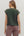 Solid Crew Neck Pullover Top- Forest