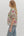 Floral Print Puff Sleeve Button-Down Top- Pink