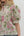Floral Print Puff Sleeve Button-Down Top- Pink