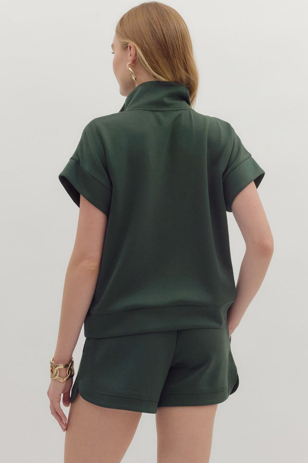 Solid Short Set- Forest