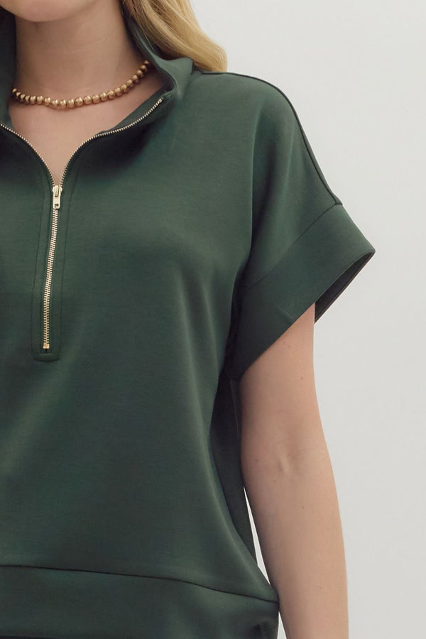 Solid Short Set- Forest