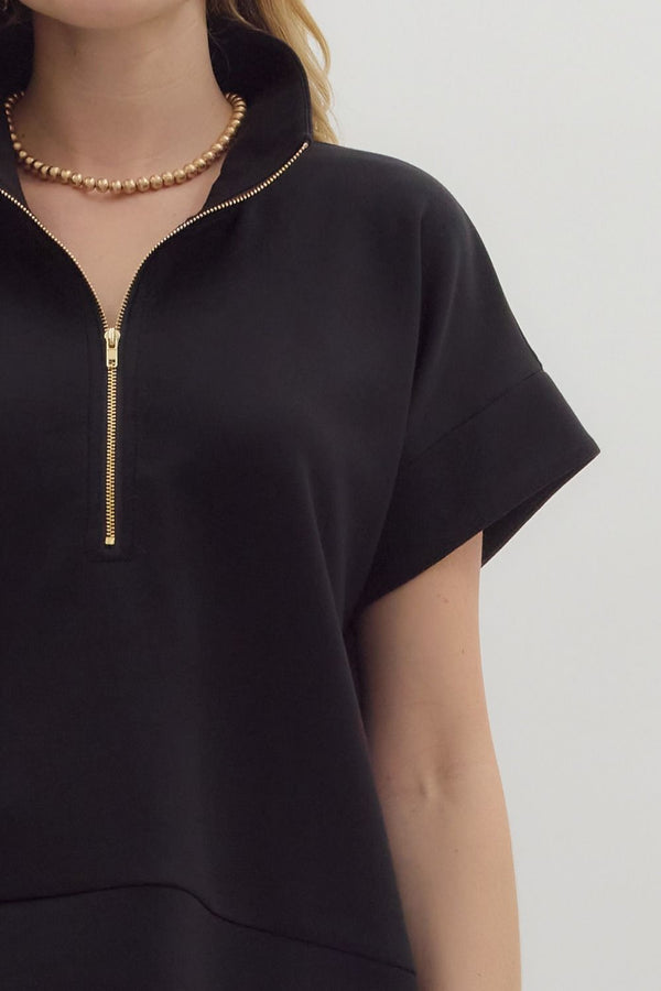 Solid Short Set- Black