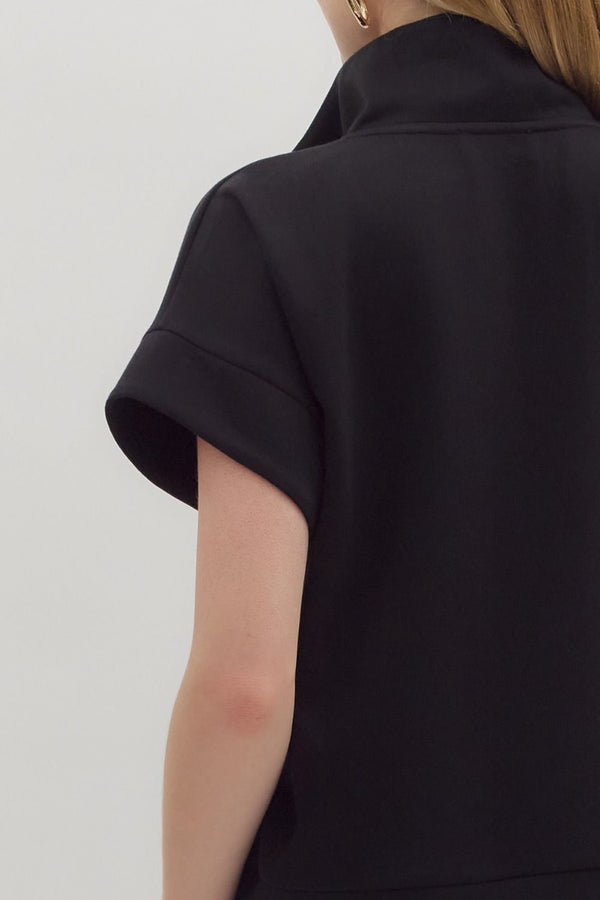 Solid Short Set- Black