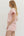 Striped Collar Knit Skort Set- Pink
