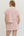 Striped Collar Knit Skort Set- Pink